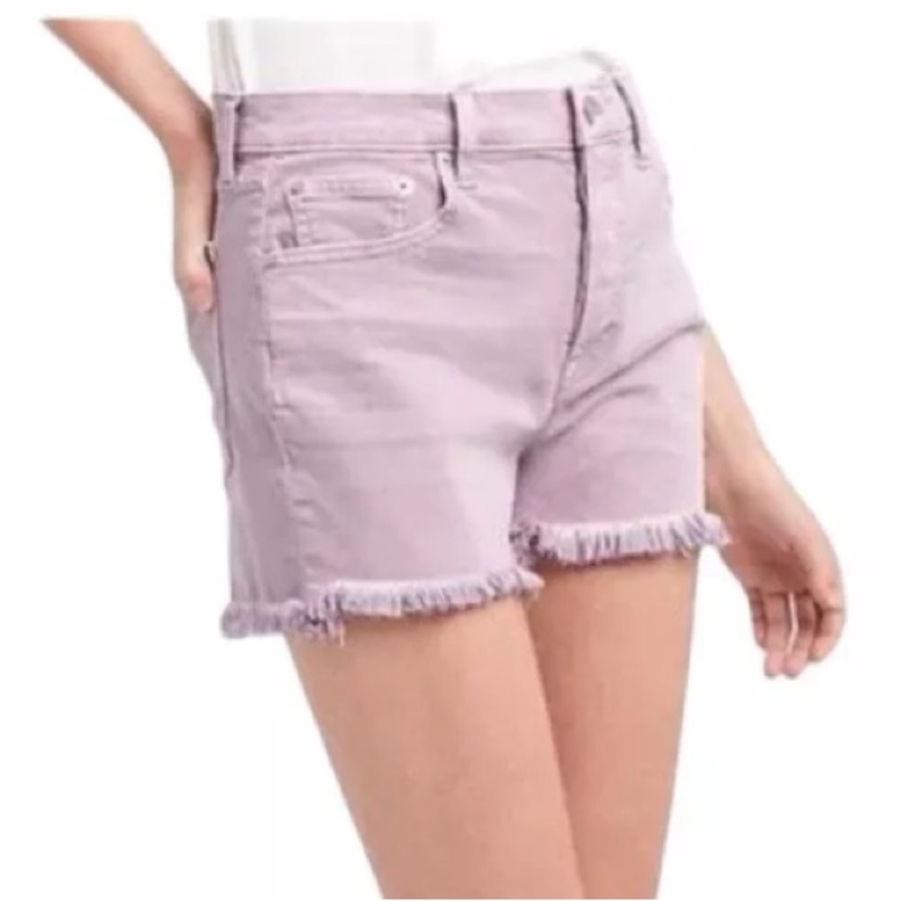 GAP Shorts Size 26 Cut-Off High Rise Stretch Mauve Purple Pink